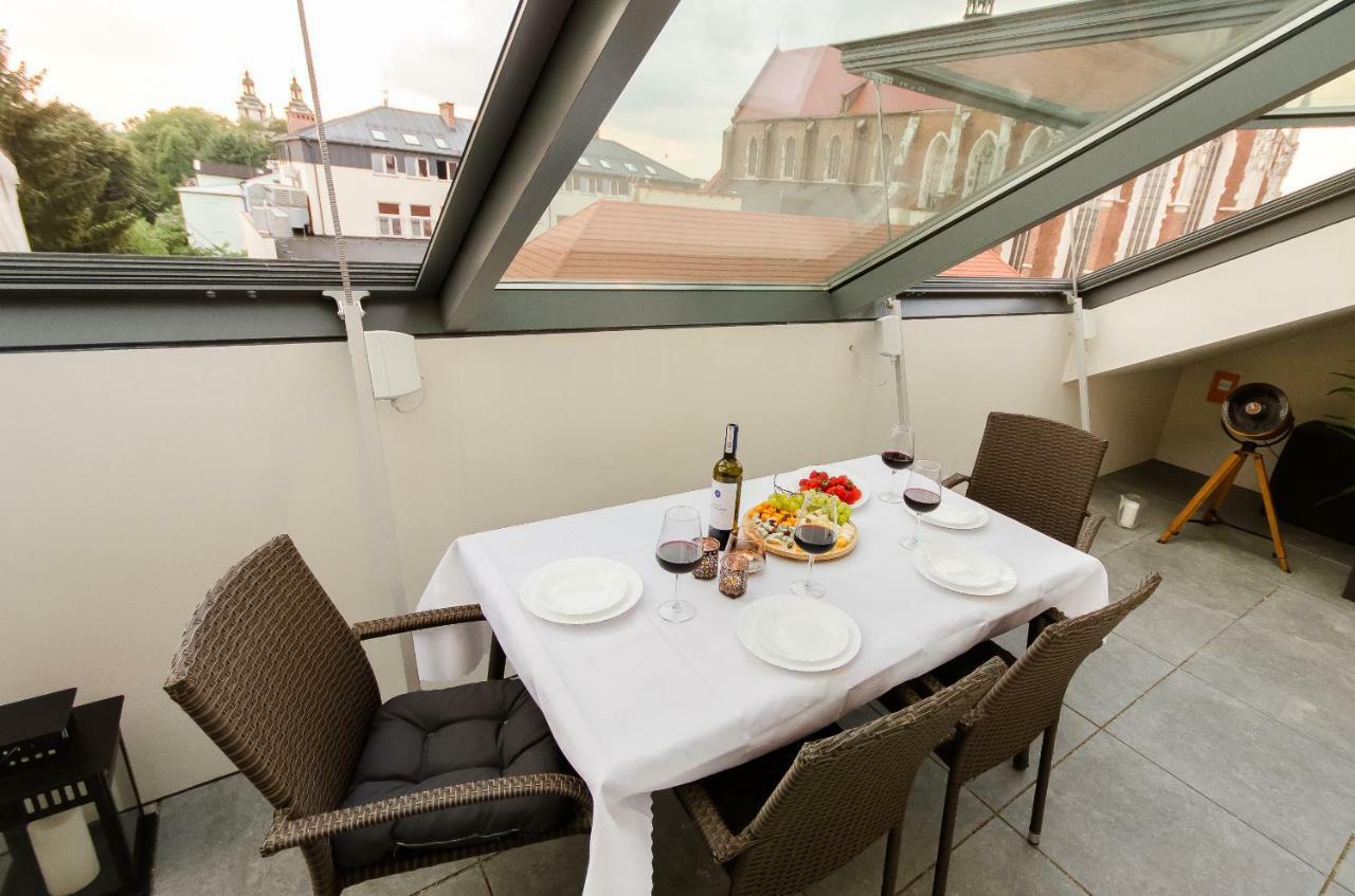 Central Penthouse With Terrace Krasków Eksteriør bilde